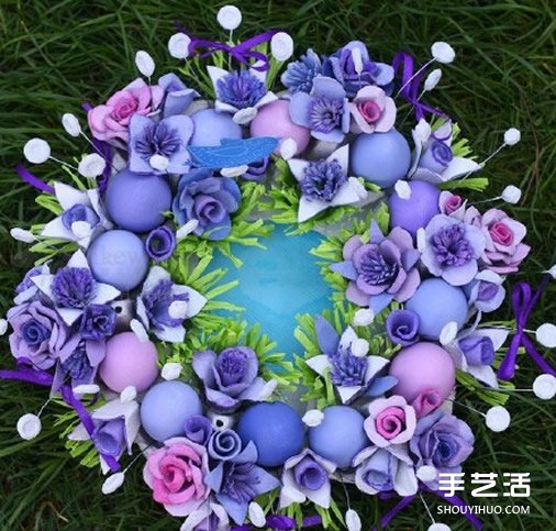 蛋托玫瑰花裝飾手工制作 即使婚禮上都可以用 -  itrip.net.cn