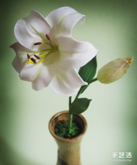 超輕粘土百合花制作教程 逼真的手工花卉DIY -  itrip.net.cn