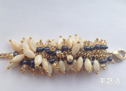 華麗串珠手鏈搭配金屬鏈DIY方法圖解教程 -  itrip.net.cn