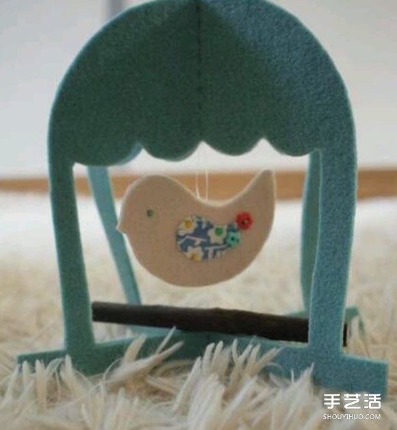 不織布鳥籠制作圖解 手工布藝鳥籠掛飾DIY教程 -  itrip.net.cn