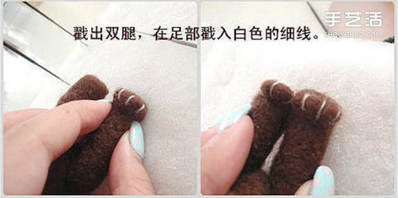 如何制作羊毛氈兔子 毛絨兔子羊毛氈DIY教程 -  itrip.net.cn