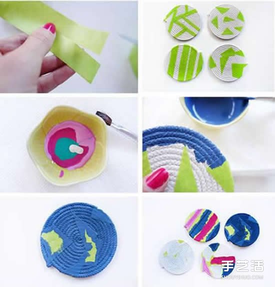 如何用麻繩制作杯墊教程 自制麻繩杯墊方法圖解 -  itrip.net.cn