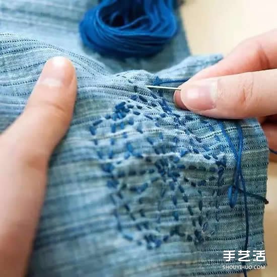 什么是刺子繡 一組日本簡樸刺子繡作品圖片 -  itrip.net.cn