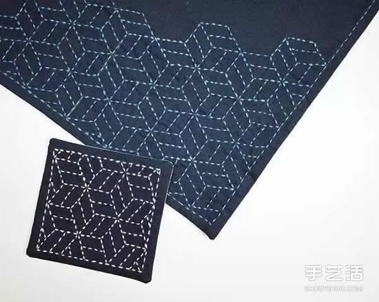 什么是刺子繡 一組日本簡樸刺子繡作品圖片 -  itrip.net.cn
