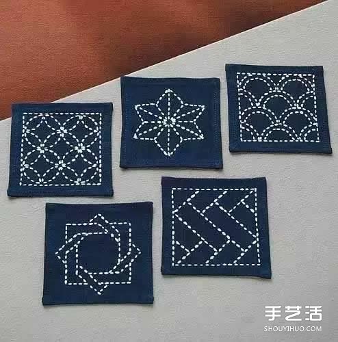 什么是刺子繡 一組日本簡樸刺子繡作品圖片 -  itrip.net.cn