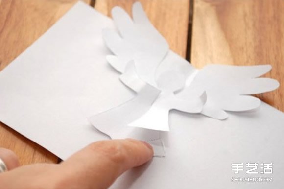 A4紙做賀卡的方法 創(chuàng)意立體天使賀卡手工制作 -  itrip.net.cn