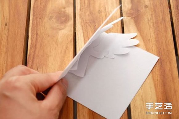 A4紙做賀卡的方法 創(chuàng)意立體天使賀卡手工制作 -  itrip.net.cn