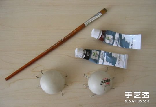 簡單幼兒小手工：乒乓球制作七星瓢蟲的方法 -  itrip.net.cn