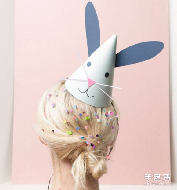 幼兒兔子帽制作方法 生日派對帽怎么做教程 -  itrip.net.cn