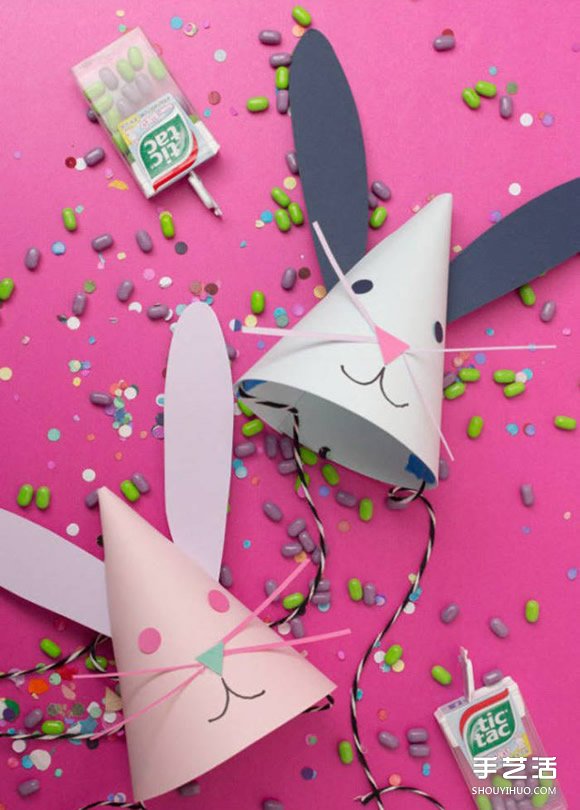 幼兒兔子帽制作方法 生日派對帽怎么做教程 -  itrip.net.cn