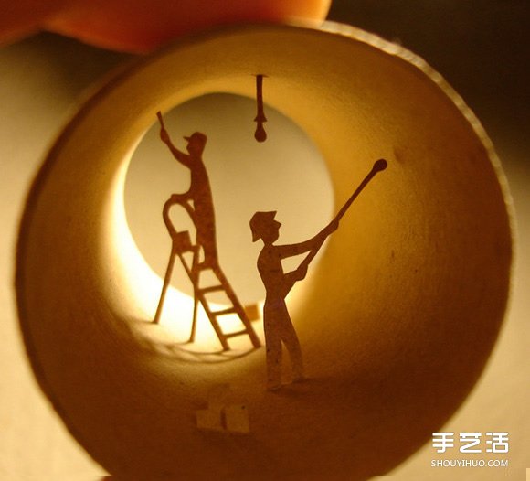 紙筒里的世界 卷紙筒變廢為寶DIY迷你世界 -  itrip.net.cn
