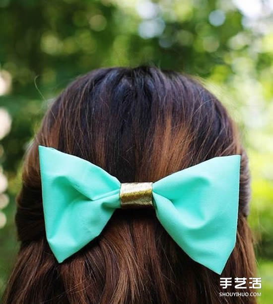 蝴蝶結(jié)發(fā)卡怎么做 DIY蝴蝶結(jié)發(fā)卡的做法圖解 -  itrip.net.cn