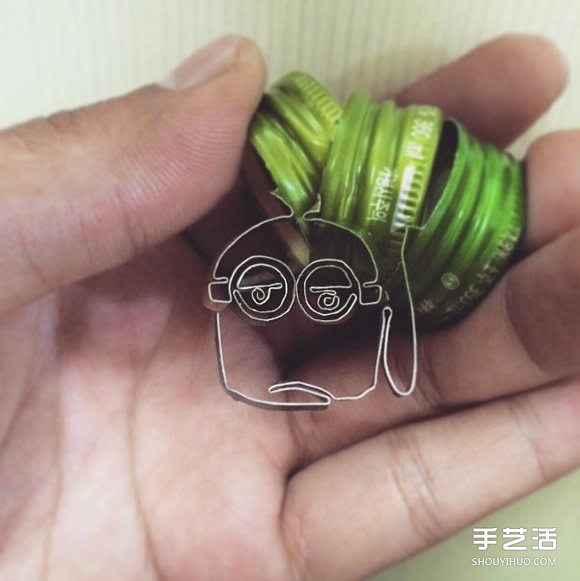 瓶蓋鋼鐵俠手工制作 手超巧的金屬瓶蓋DIY -  itrip.net.cn