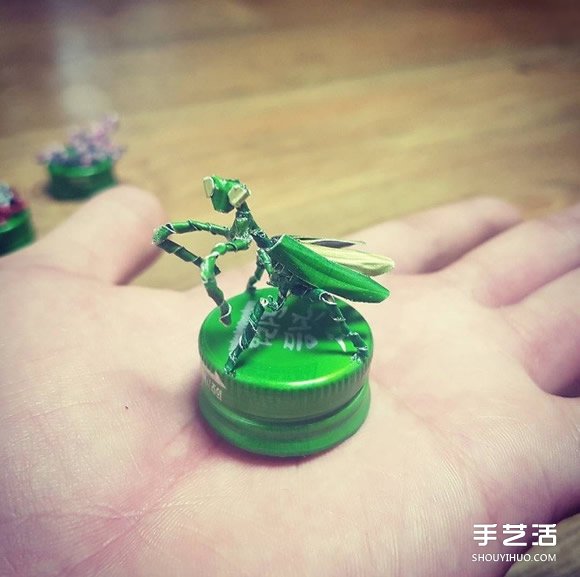 瓶蓋鋼鐵俠手工制作 手超巧的金屬瓶蓋DIY -  itrip.net.cn