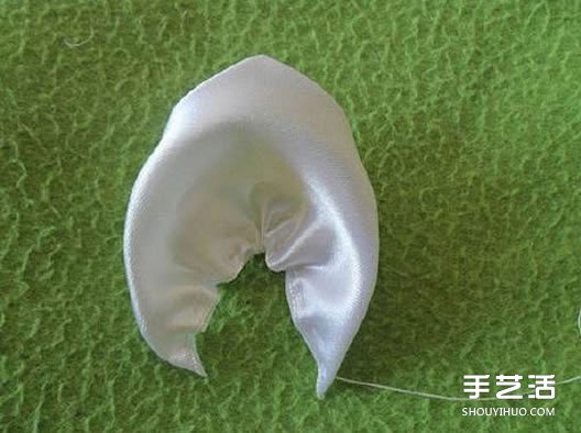 絲帶玫瑰花的折法圖解 寬絲帶玫瑰花的做法 -  itrip.net.cn