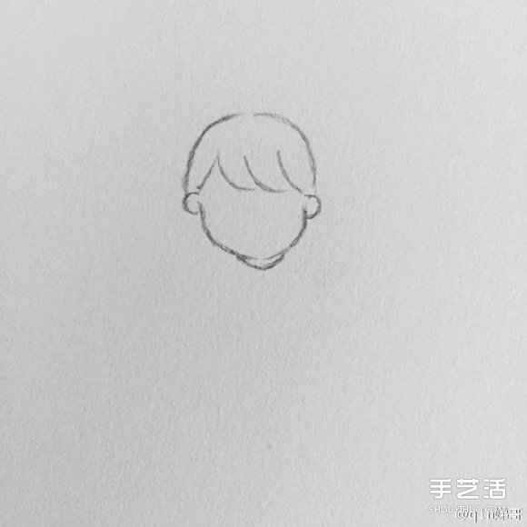 雨中打傘的小女孩簡筆畫畫法圖片教程 -  itrip.net.cn
