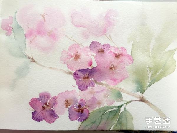 水彩畫(huà)畫(huà)花的步驟圖片 花朵水彩畫(huà)的技法教程 -  itrip.net.cn