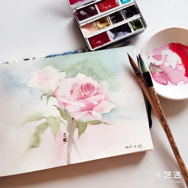 水彩畫(huà)畫(huà)花的步驟圖片 花朵水彩畫(huà)的技法教程 -  itrip.net.cn