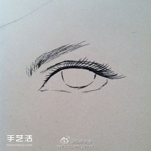 英氣勃勃的男性眼睛素描的基本畫法步驟 -  itrip.net.cn
