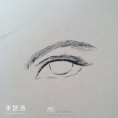 英氣勃勃的男性眼睛素描的基本畫法步驟 -  itrip.net.cn