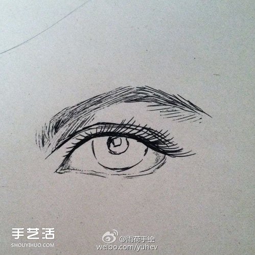 英氣勃勃的男性眼睛素描的基本畫法步驟 -  itrip.net.cn