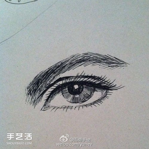 英氣勃勃的男性眼睛素描的基本畫法步驟 -  itrip.net.cn