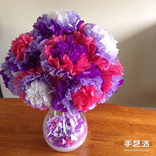 手工紙花的做法圖解 多層紙花的折法步驟圖 -  itrip.net.cn
