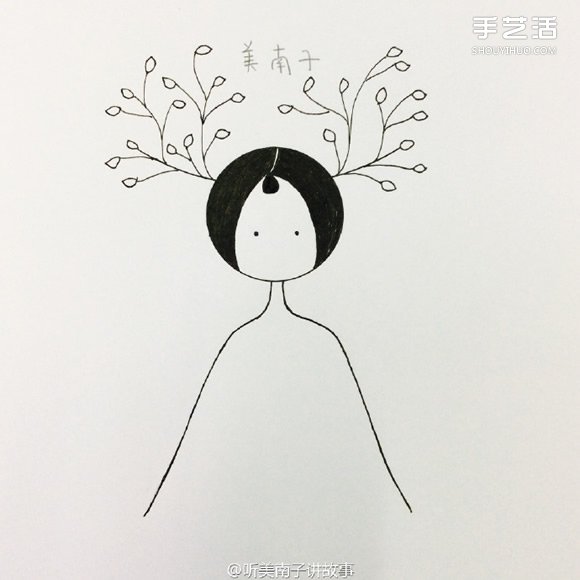 美麗女孩彩鉛畫(huà)的畫(huà)法 彩色鉛筆畫(huà)女孩教程 -  itrip.net.cn