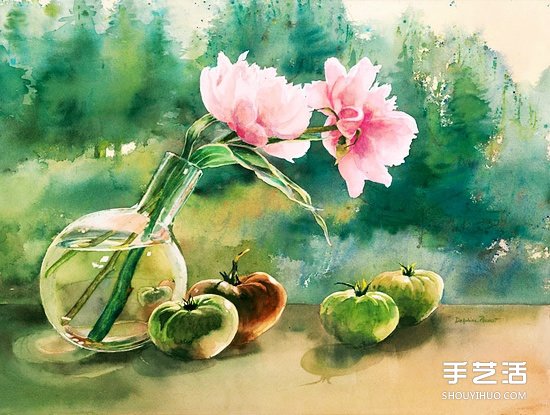 Delphine Poussot 唯美水彩畫(huà)作品圖片欣賞 -  itrip.net.cn