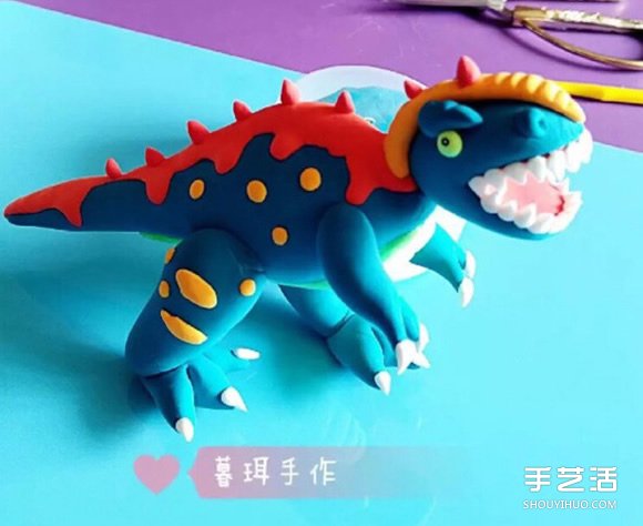 超輕粘土霸王龍制作教程 可愛恐龍DIY圖解 -  itrip.net.cn
