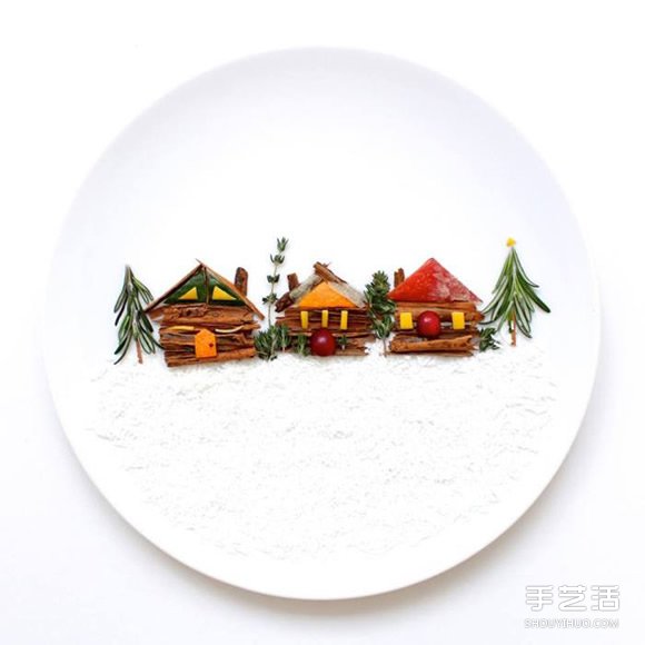 盤子上的藝術(shù)創(chuàng)作 創(chuàng)意DIY讓食材擺出美麗圖案 -  itrip.net.cn