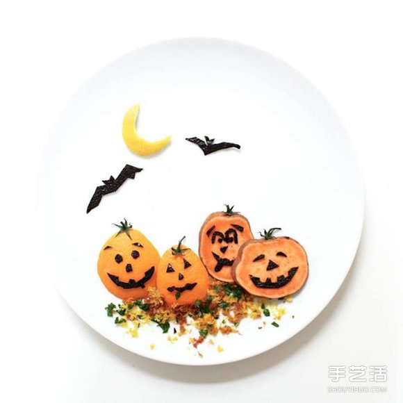 盤子上的藝術(shù)創(chuàng)作 創(chuàng)意DIY讓食材擺出美麗圖案 -  itrip.net.cn