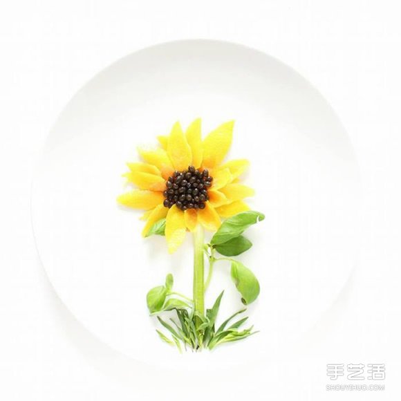 盤子上的藝術(shù)創(chuàng)作 創(chuàng)意DIY讓食材擺出美麗圖案 -  itrip.net.cn