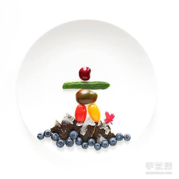 盤子上的藝術(shù)創(chuàng)作 創(chuàng)意DIY讓食材擺出美麗圖案 -  itrip.net.cn