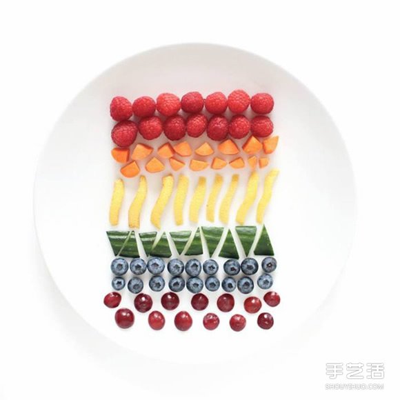 盤子上的藝術(shù)創(chuàng)作 創(chuàng)意DIY讓食材擺出美麗圖案 -  itrip.net.cn