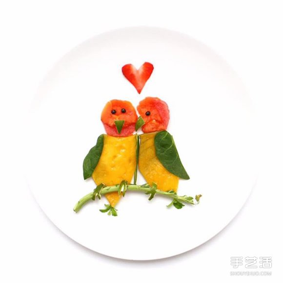 盤子上的藝術(shù)創(chuàng)作 創(chuàng)意DIY讓食材擺出美麗圖案 -  itrip.net.cn