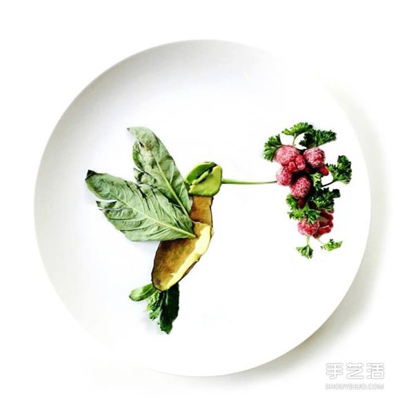 盤子上的藝術(shù)創(chuàng)作 創(chuàng)意DIY讓食材擺出美麗圖案 -  itrip.net.cn