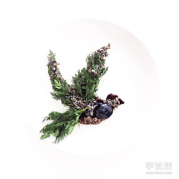 盤子上的藝術(shù)創(chuàng)作 創(chuàng)意DIY讓食材擺出美麗圖案 -  itrip.net.cn