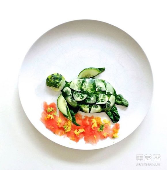 盤子上的藝術(shù)創(chuàng)作 創(chuàng)意DIY讓食材擺出美麗圖案 -  itrip.net.cn