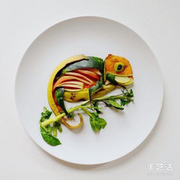 盤子上的藝術(shù)創(chuàng)作 創(chuàng)意DIY讓食材擺出美麗圖案 -  itrip.net.cn