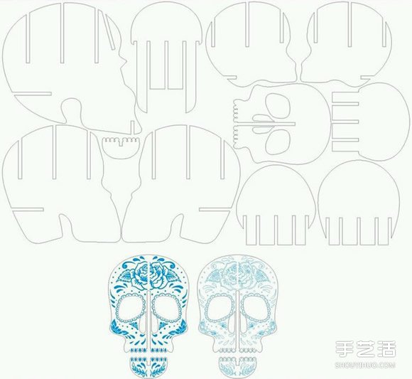 骷髏頭筆筒DIY教程 密度板制作創(chuàng)意骷髏頭筆筒 -  itrip.net.cn
