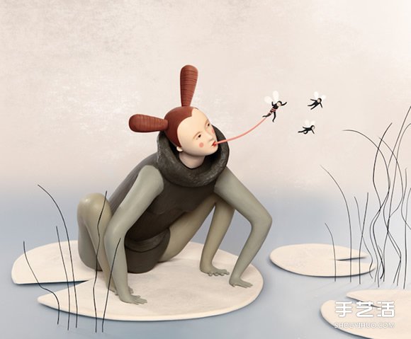 以精致粘土工藝品塑造出現(xiàn)實和奇幻的異空間 -  itrip.net.cn
