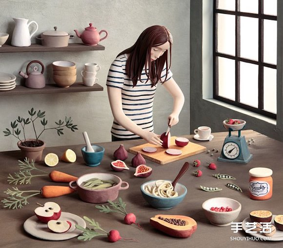 以精致粘土工藝品塑造出現(xiàn)實和奇幻的異空間 -  itrip.net.cn