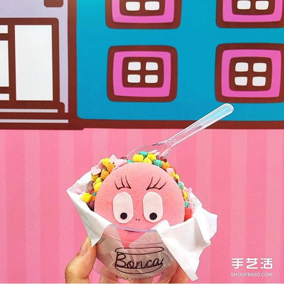 夢幻與邪惡結(jié)合的卡通風(fēng)馬卡龍冰淇淋 Bonca -  itrip.net.cn