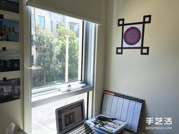 紙膠帶貼畫 讓你輕松將墻壁DIY出漂亮圖案 -  itrip.net.cn