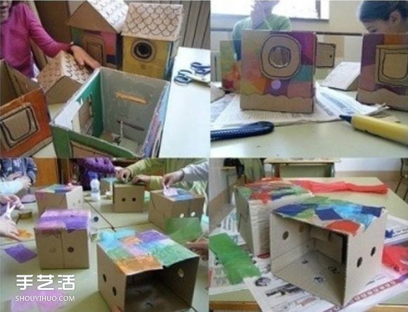 兒童紙房子手工制作方法 紙房子模型制作圖解 -  itrip.net.cn