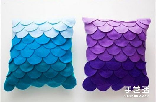 自制漸變色拼布抱枕 個性家居布藝抱枕DIY制作 -  itrip.net.cn