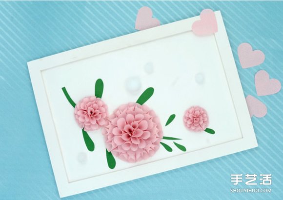 立體花朵裝飾畫DIY 簡(jiǎn)單手工制作立體花裝飾畫 -  itrip.net.cn