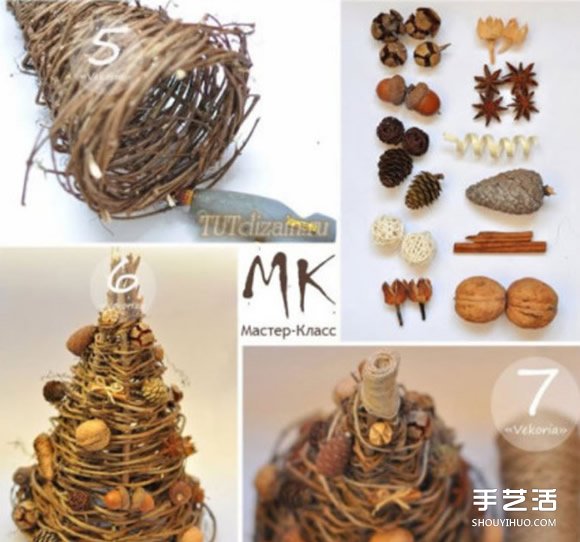 枯枝樹藤等廢物利用 DIY制作森系圣誕樹的方法 -  itrip.net.cn