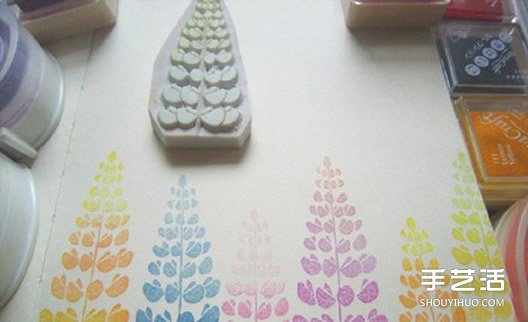 可愛清新的貓咪、鳥兒和花草橡皮章圖案素材 -  itrip.net.cn